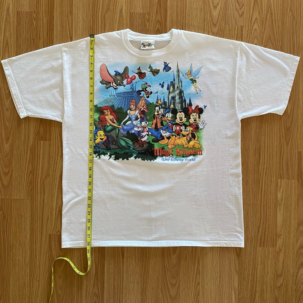 Rare 90s Vintage Disney Magic Kingdom T-Shirt White Size L